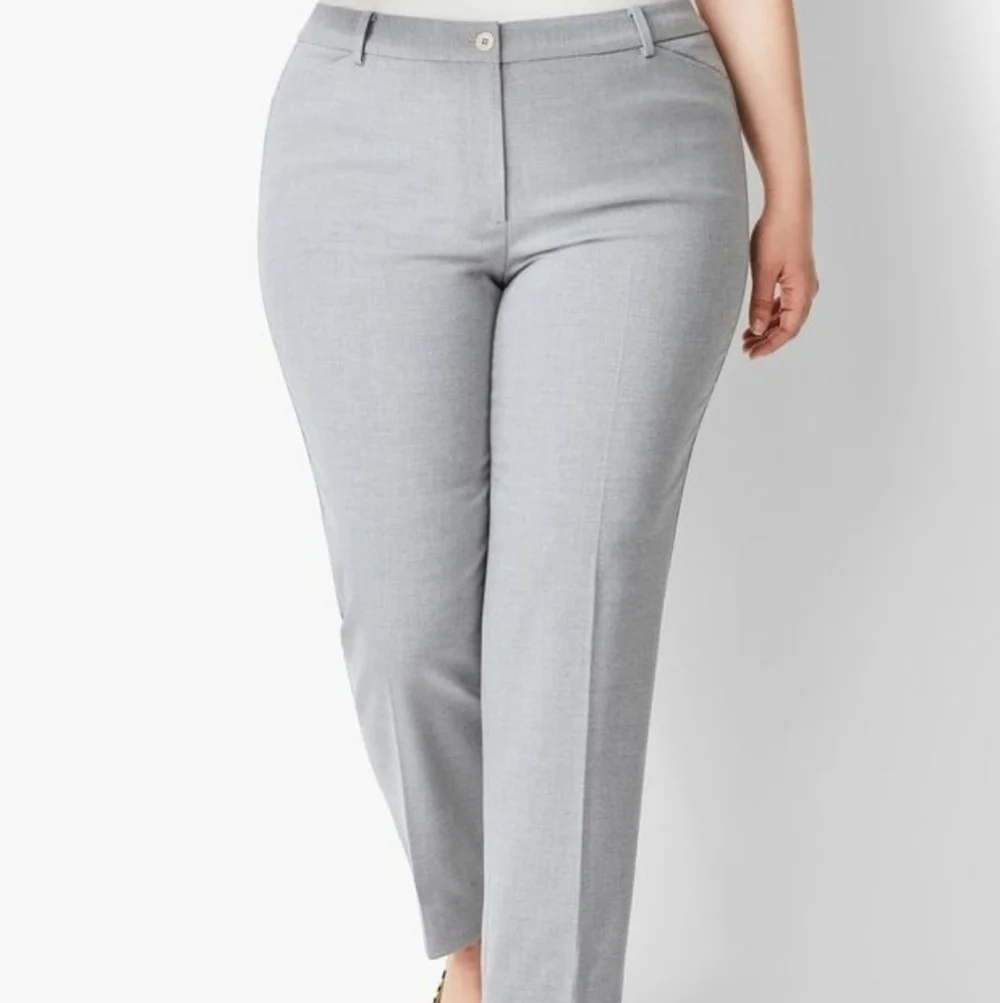 Talbots Grey High Waist Tailored Ankle Pant - Picture 1 of 12